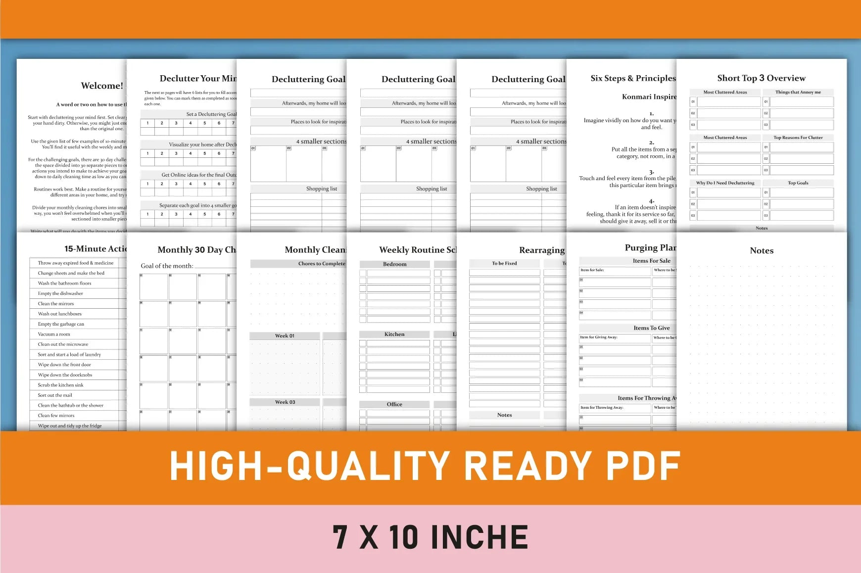 Decluttering Planner Organizer Bundle - CraftNest - Digital Crafting and Art