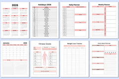 Fitness Meal Planning Workbook - CraftNest - Digital Crafting and Art