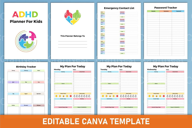ADHD Planner for Kids: Effective Organization Tool - CraftNest - Digital Crafting and Art