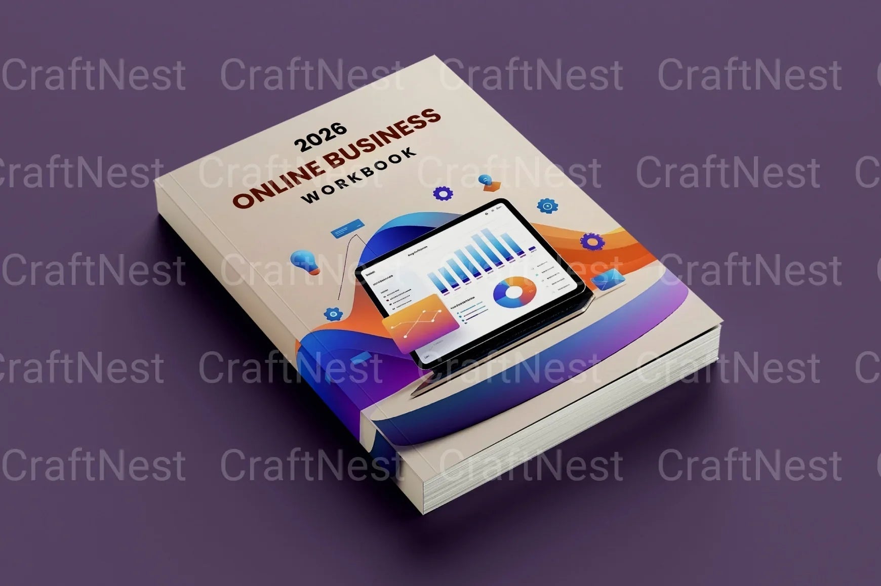 Online Business Workbook for Success - CraftNest - Digital Crafting and Art