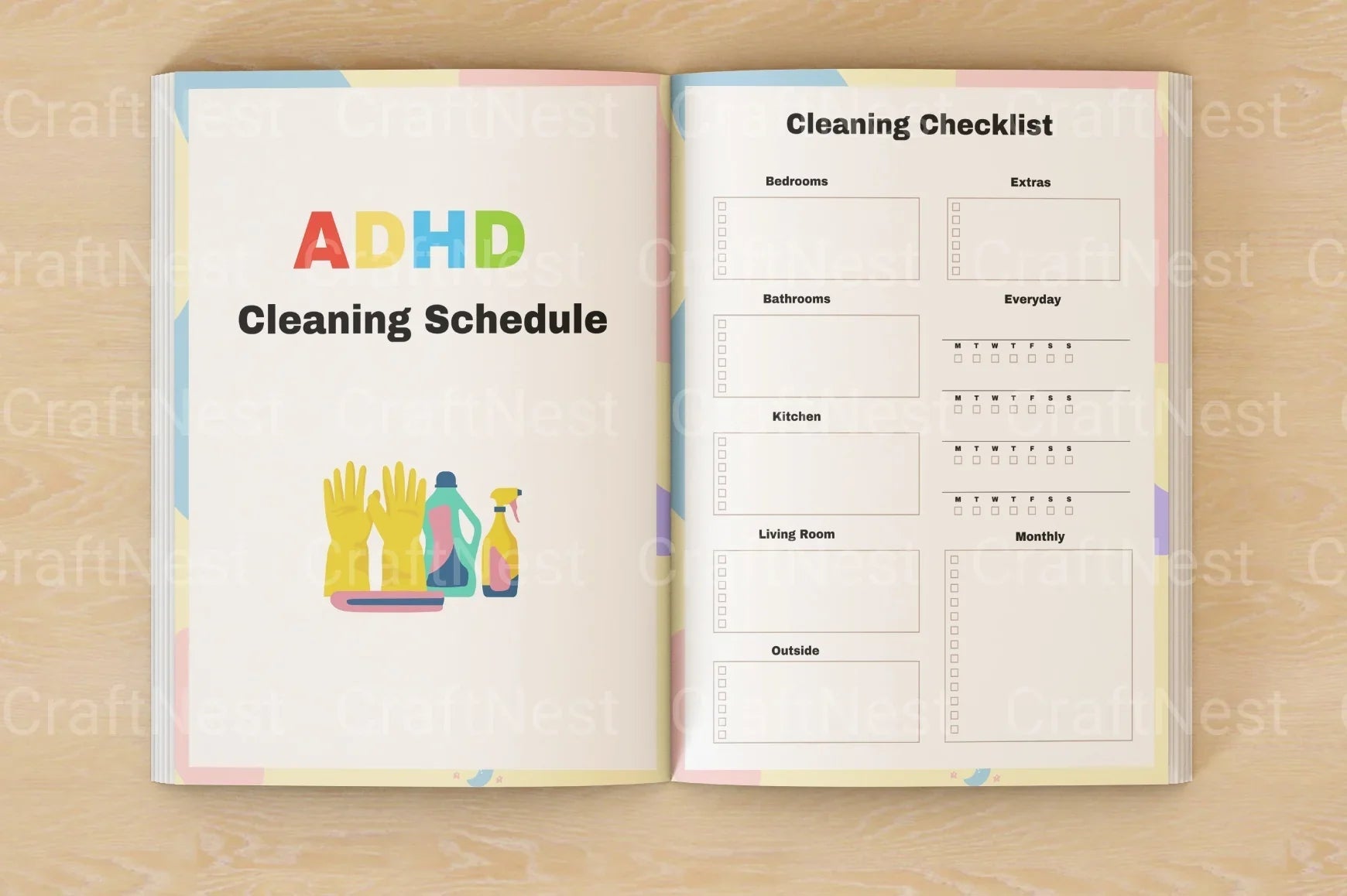 Effective ADHD Cleaning Schedule for Better Organization - CraftNest - Digital Crafting and Art