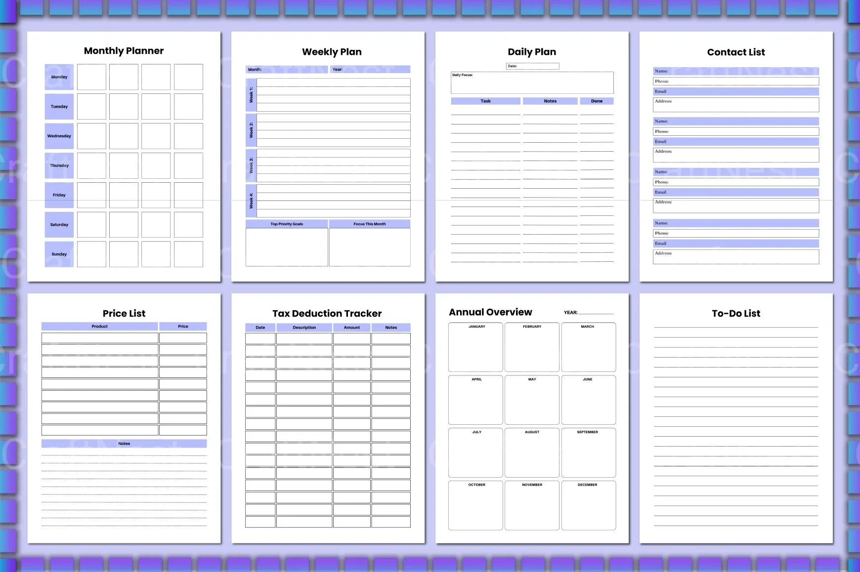 Craft Business Planner Guide - CraftNest - Digital Crafting and Art
