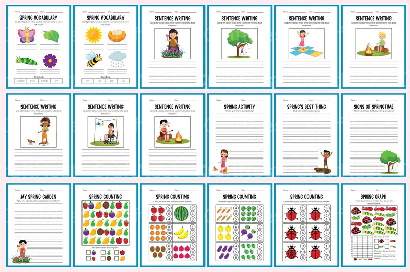Spring Summer Workbook Collection - CraftNest - Digital Crafting and Art