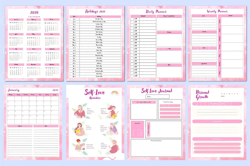 Mindful Self-Love Workbook - CraftNest - Digital Crafting and Art