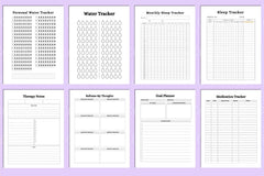 Mental Health Wellness Planner - CraftNest - Digital Crafting and Art