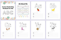 Cursive Handwriting Workbook for Kids - CraftNest - Digital Crafting and Art