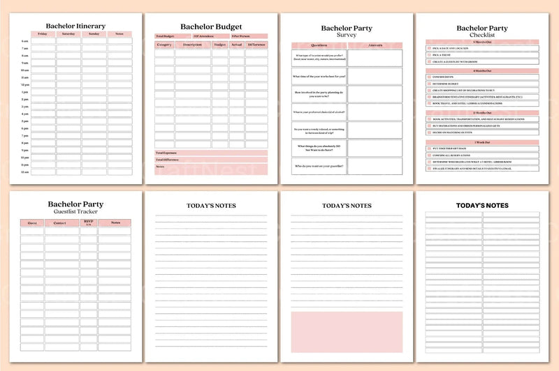 Bachelor Party Planner - CraftNest - Digital Crafting and Art