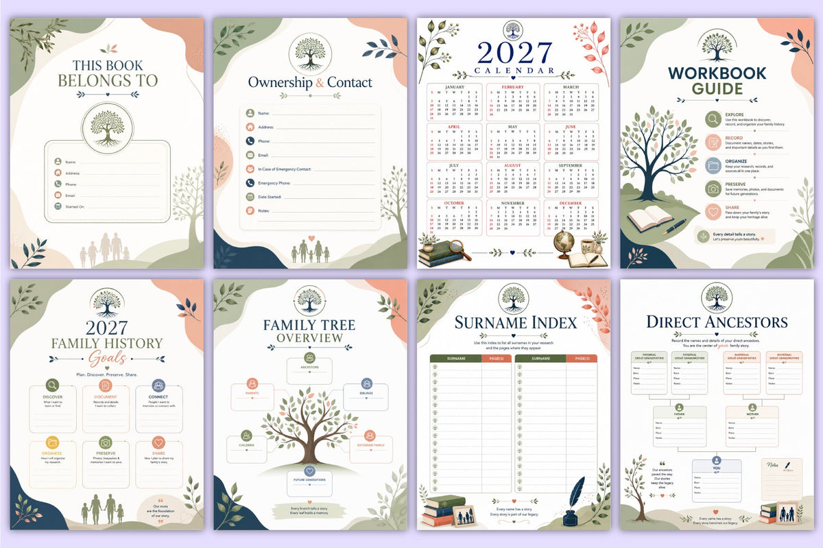 Genealogy Workbook 2027