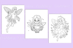 Cute Fairy Coloring Page - CraftNest - Digital Crafting and Art