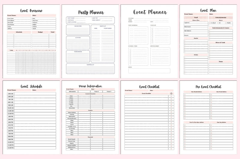 Event Party Planner - CraftNest - Digital Crafting and Art