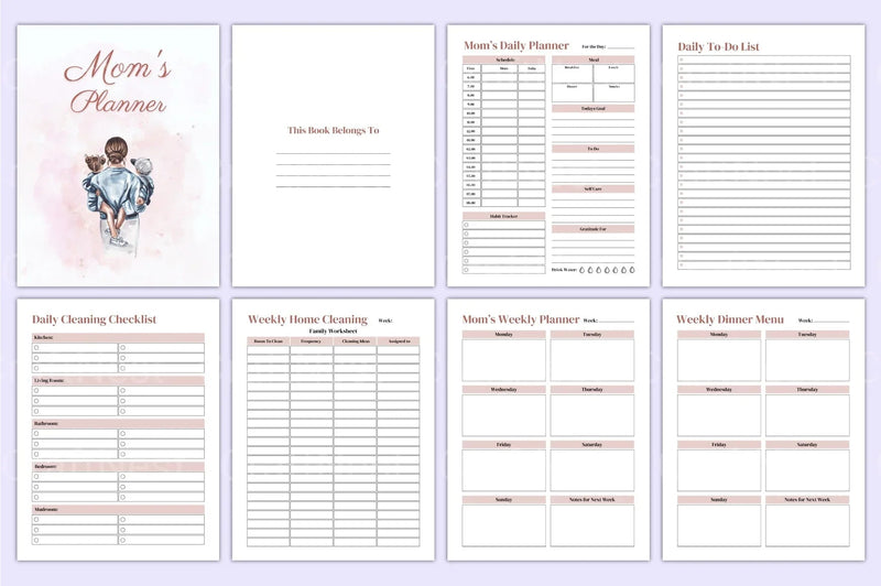 Mom Planner Canva Template - CraftNest - Digital Crafting and Art