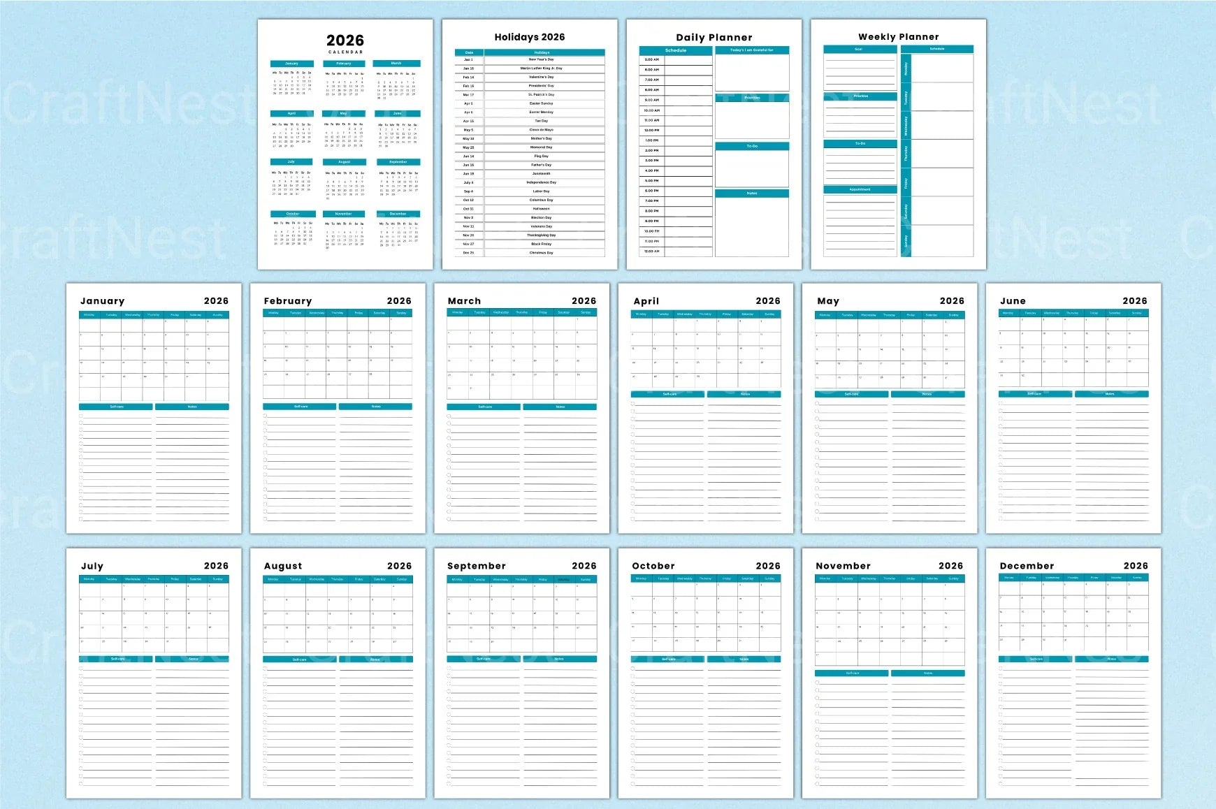 Decluttering Planner & Organizer - CraftNest - Digital Crafting and Art