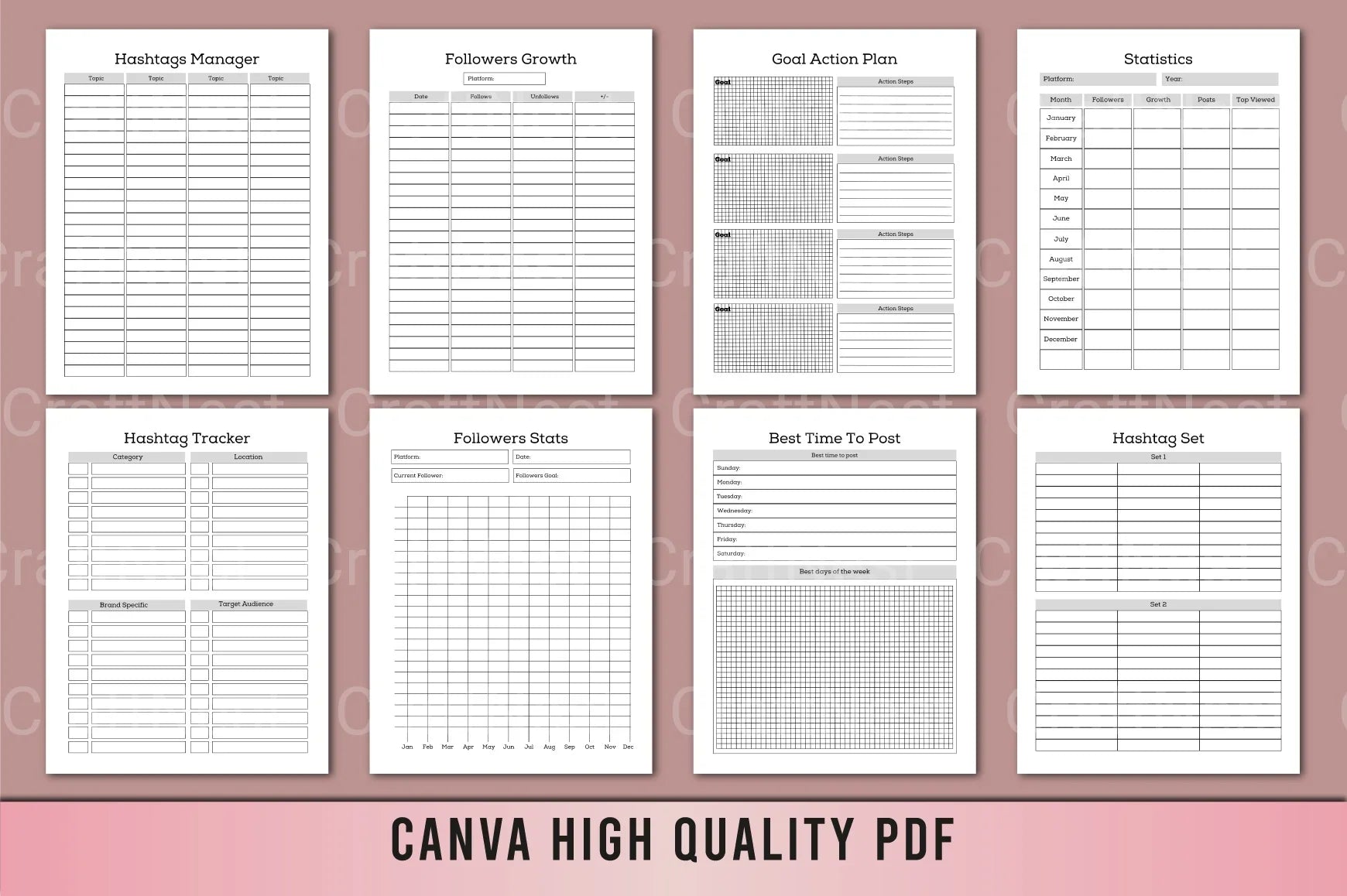 Social Media Post Planner - CraftNest - Digital Crafting and Art