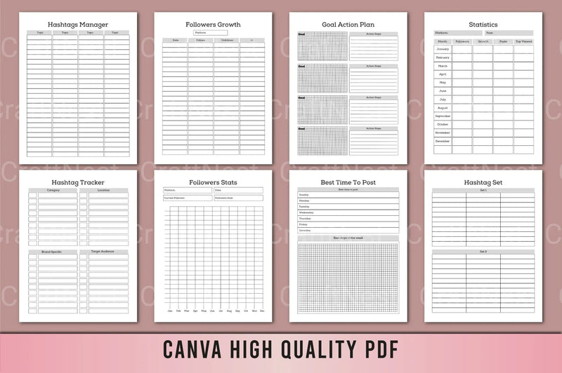 Social Media Post Planner - CraftNest - Digital Crafting and Art