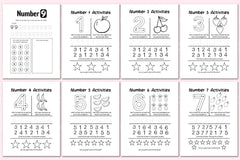Dot the Numbers Workbook for Kids - CraftNest - Digital Crafting and Art