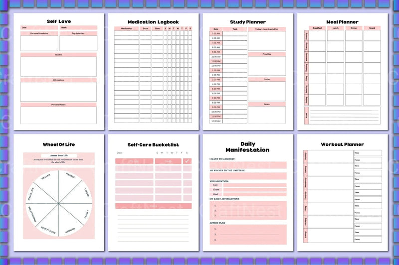 ADHD Mental Health Planner for Improved Focus - CraftNest - Digital Crafting and Art