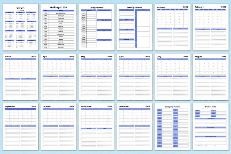 Medical Planner Template - CraftNest - Digital Crafting and Art