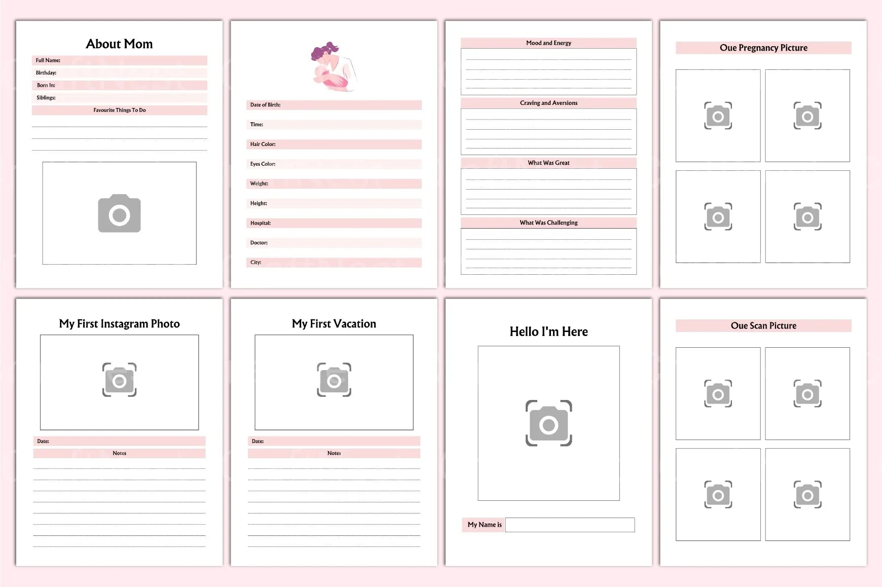 Baby Memory Book: Cherish Every Milestone - CraftNest - Digital Crafting and Art