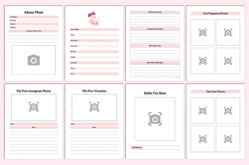 Baby Memory Book: Cherish Every Milestone - CraftNest - Digital Crafting and Art