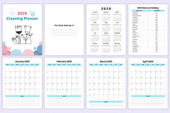 Cleaning Planner 2023 - CraftNest - Digital Crafting and Art