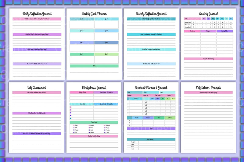 Self Esteem Workbook with Prompts for Personal Growth - CraftNest - Digital Crafting and Art