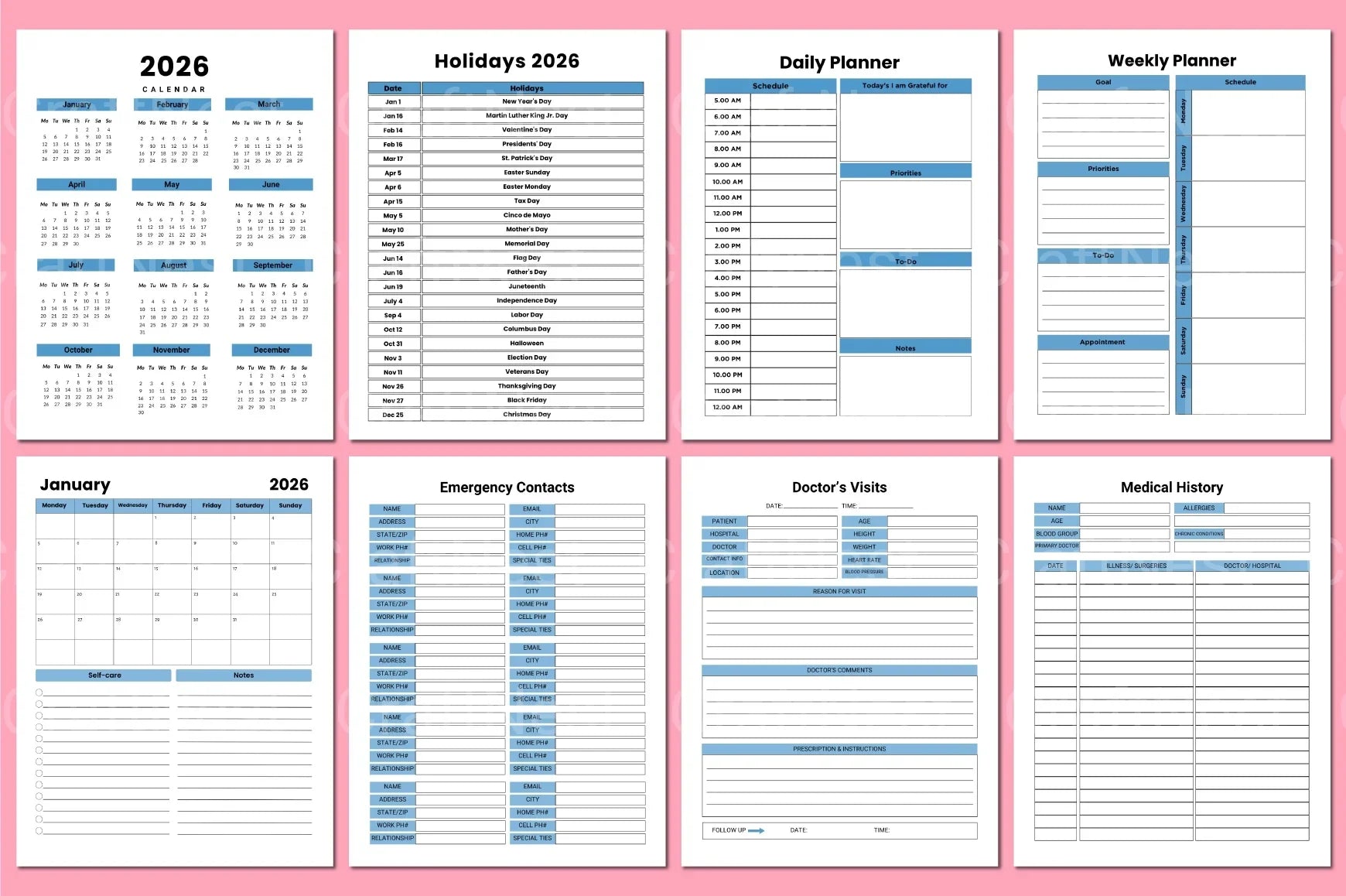 Medical Tracker Tool - CraftNest - Digital Crafting and Art