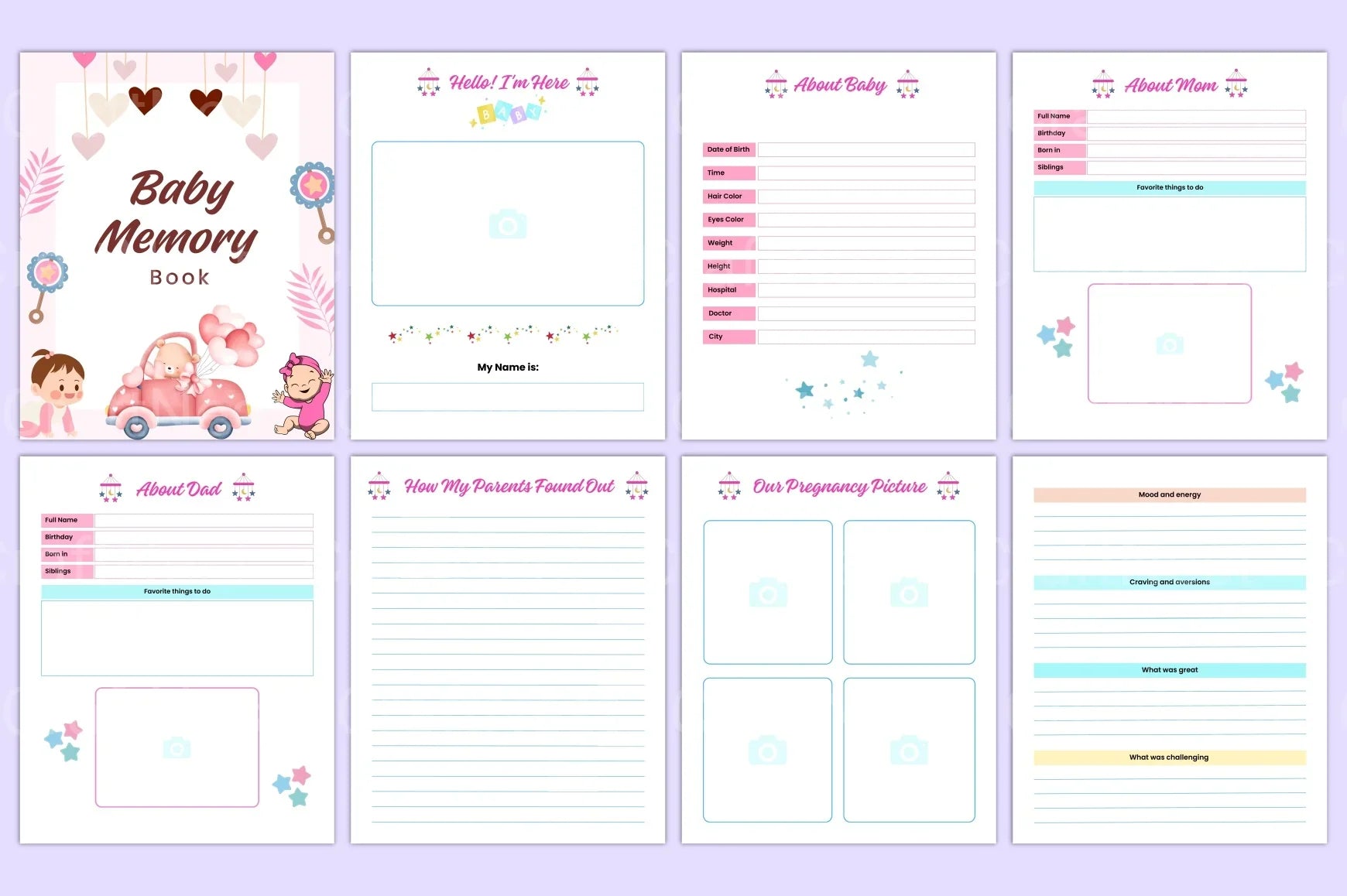 Baby Memory Book: First Year Keepsake - CraftNest - Digital Crafting and Art