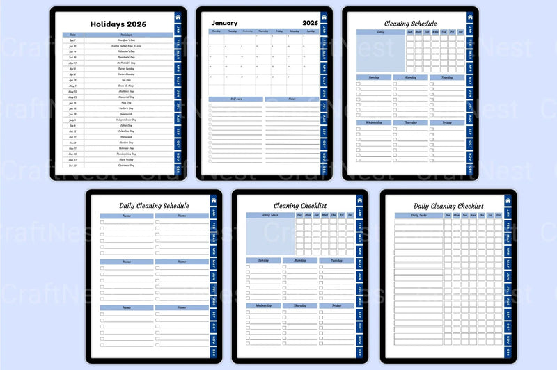 Cleaning Workbook Guide - CraftNest - Digital Crafting and Art