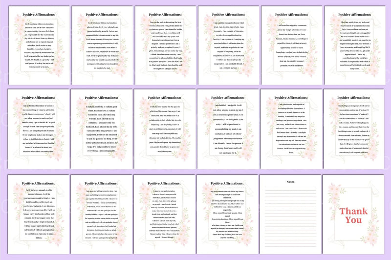 Positive Affirmations for Women - CraftNest - Digital Crafting and Art