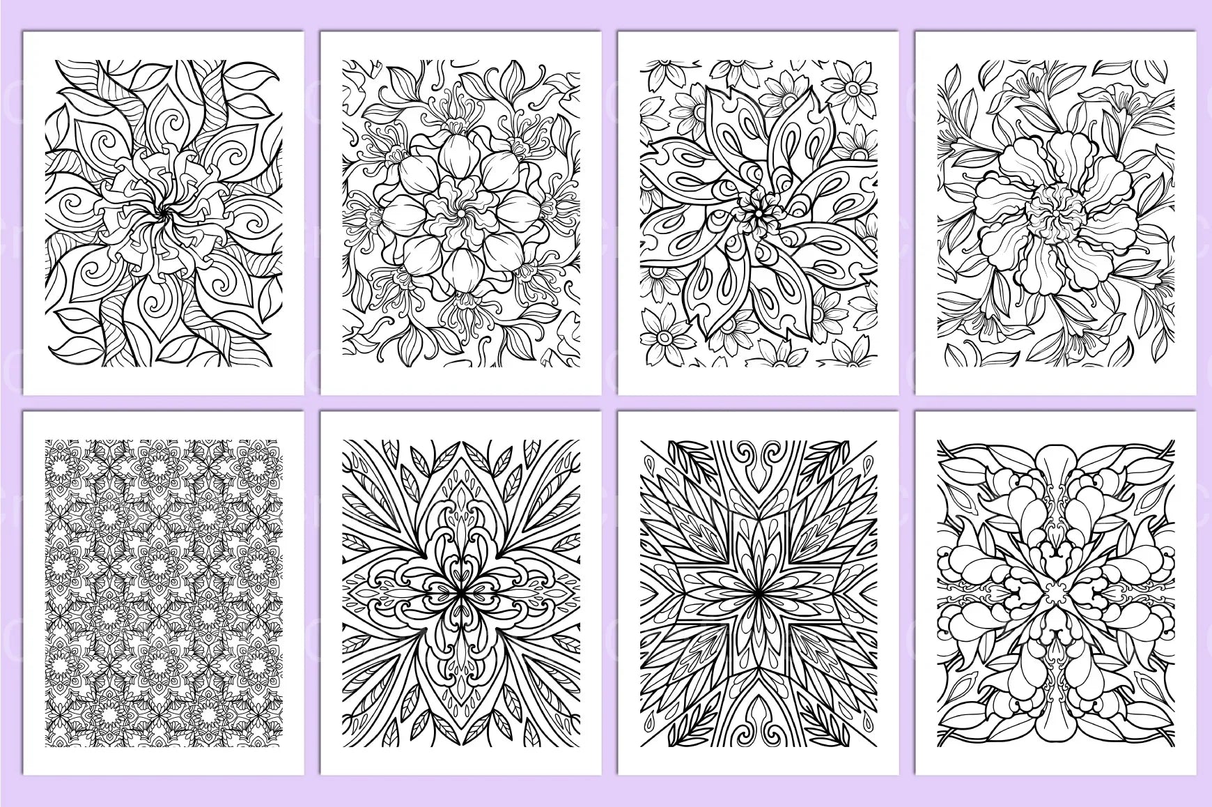 Stress Relief Coloring Page - CraftNest - Digital Crafting and Art