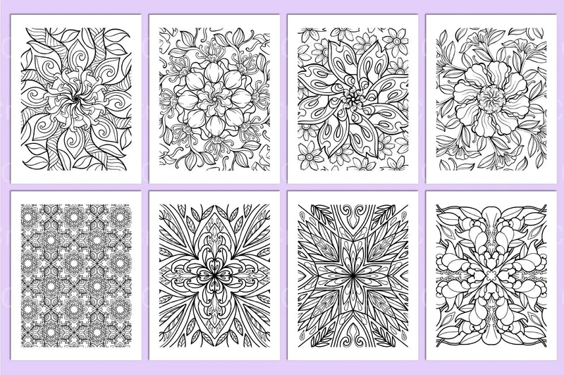 Stress Relief Coloring Page - CraftNest - Digital Crafting and Art