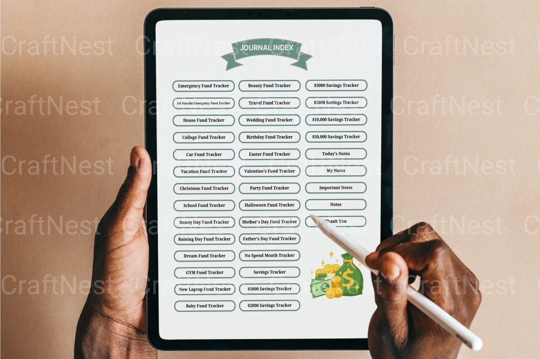 Money Savings Challenge - CraftNest - Digital Crafting and Art