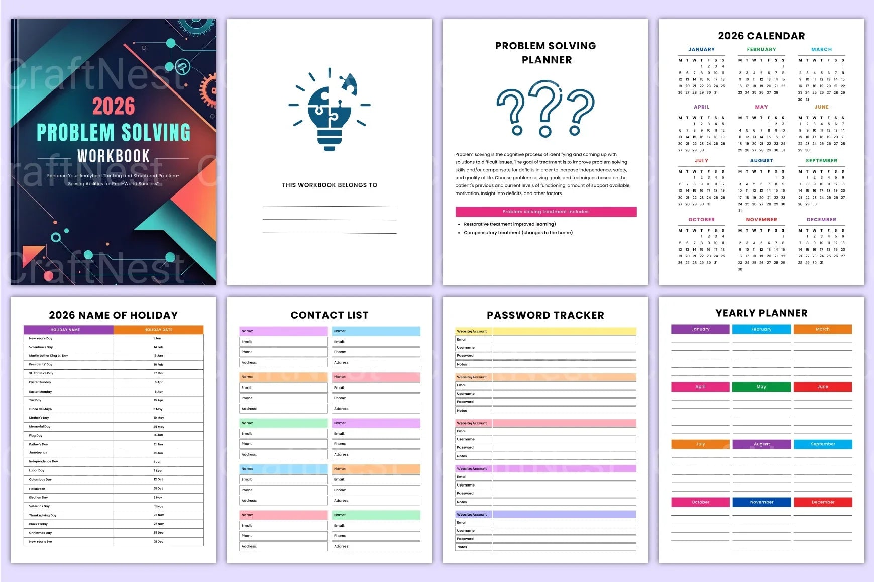 Problem Solving Workbook for Effective Learning - CraftNest - Digital Crafting and Art