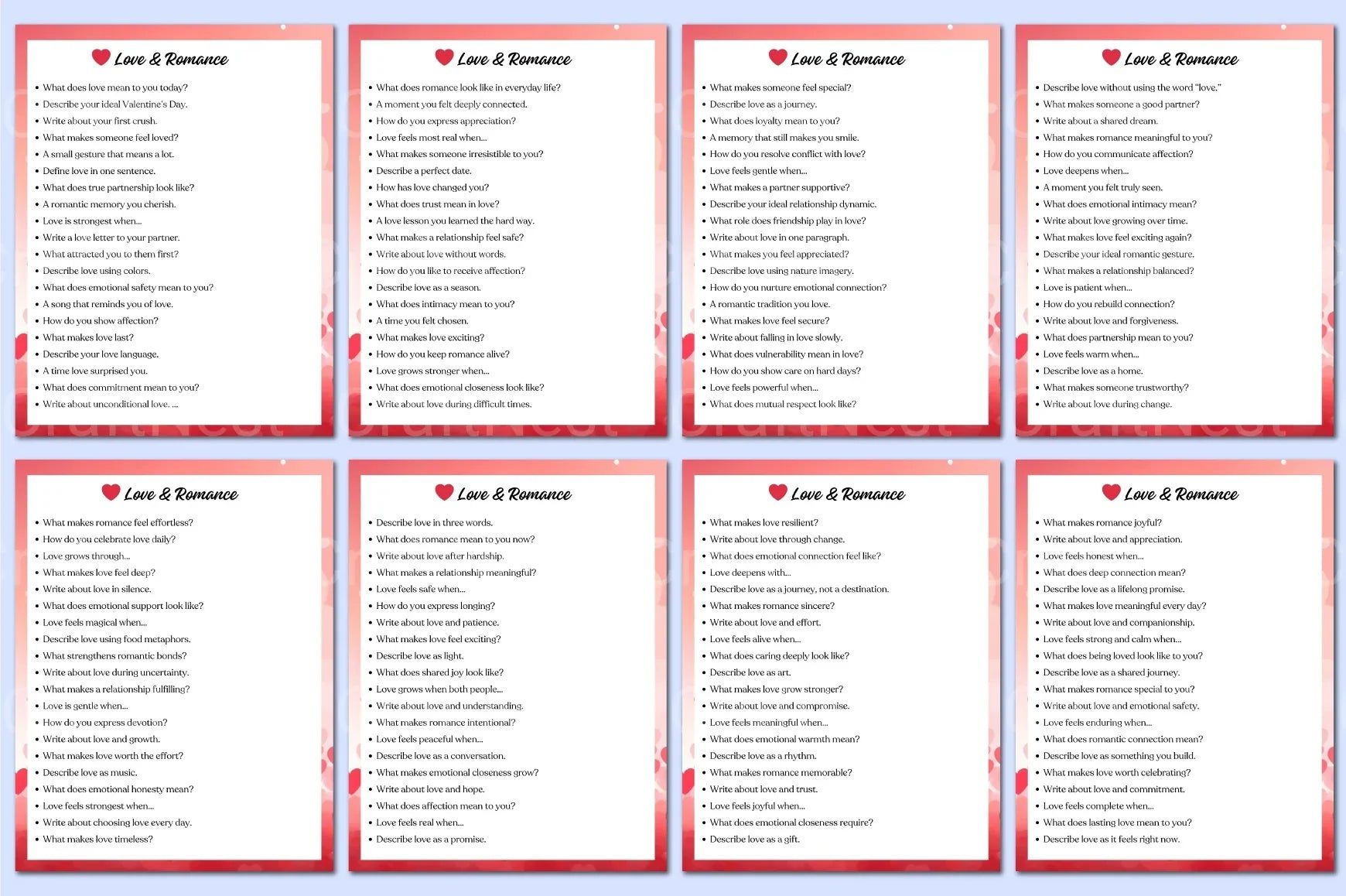 Valentine's Day Creative Prompts - CraftNest - Digital Crafting and Art