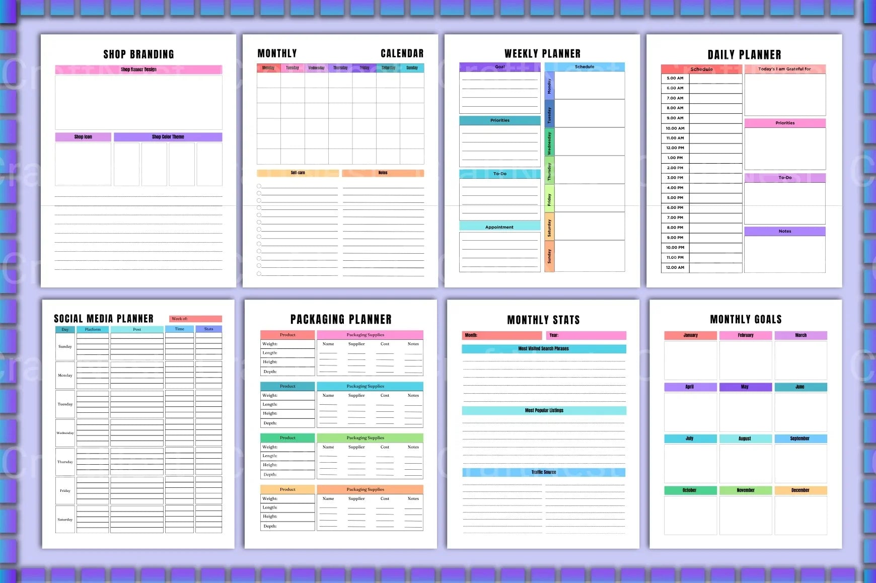 Online Business Planner - CraftNest - Digital Crafting and Art