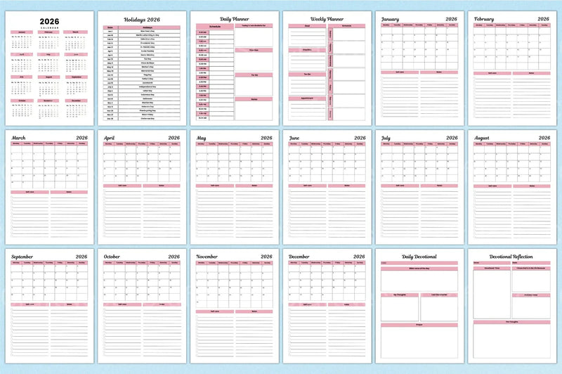 Devotional Planner for Spiritual Growth - CraftNest - Digital Crafting and Art