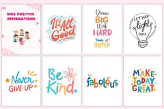 Kids Positive Affirmations Canva Template - CraftNest - Digital Crafting and Art
