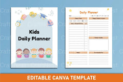 Kids Daily Planner - CraftNest - Digital Crafting and Art