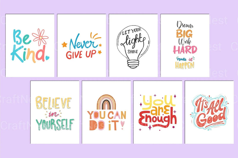 Kids Positive Affirmations - CraftNest - Digital Crafting and Art