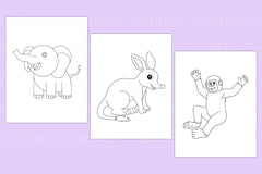 Cute Animals Coloring Book - CraftNest - Digital Crafting and Art