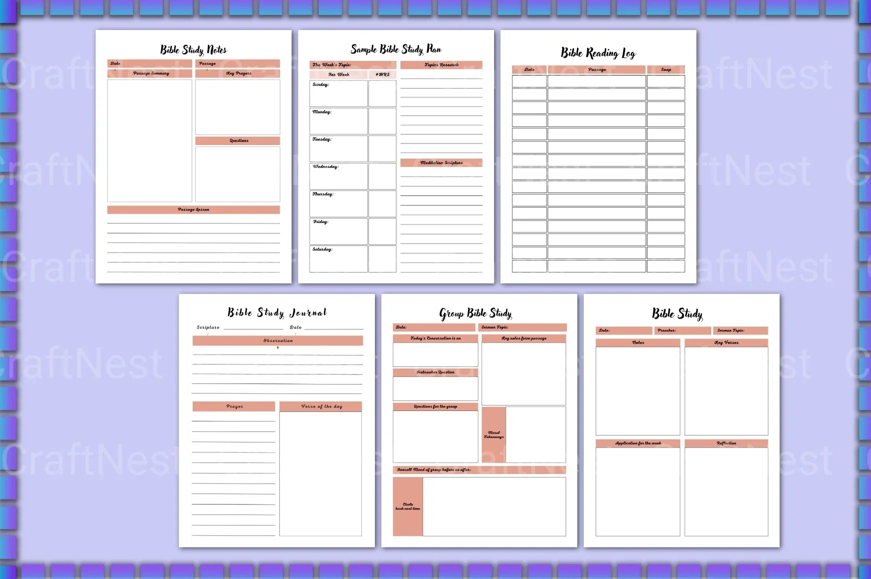 Bible Study Guide - CraftNest - Digital Crafting and Art