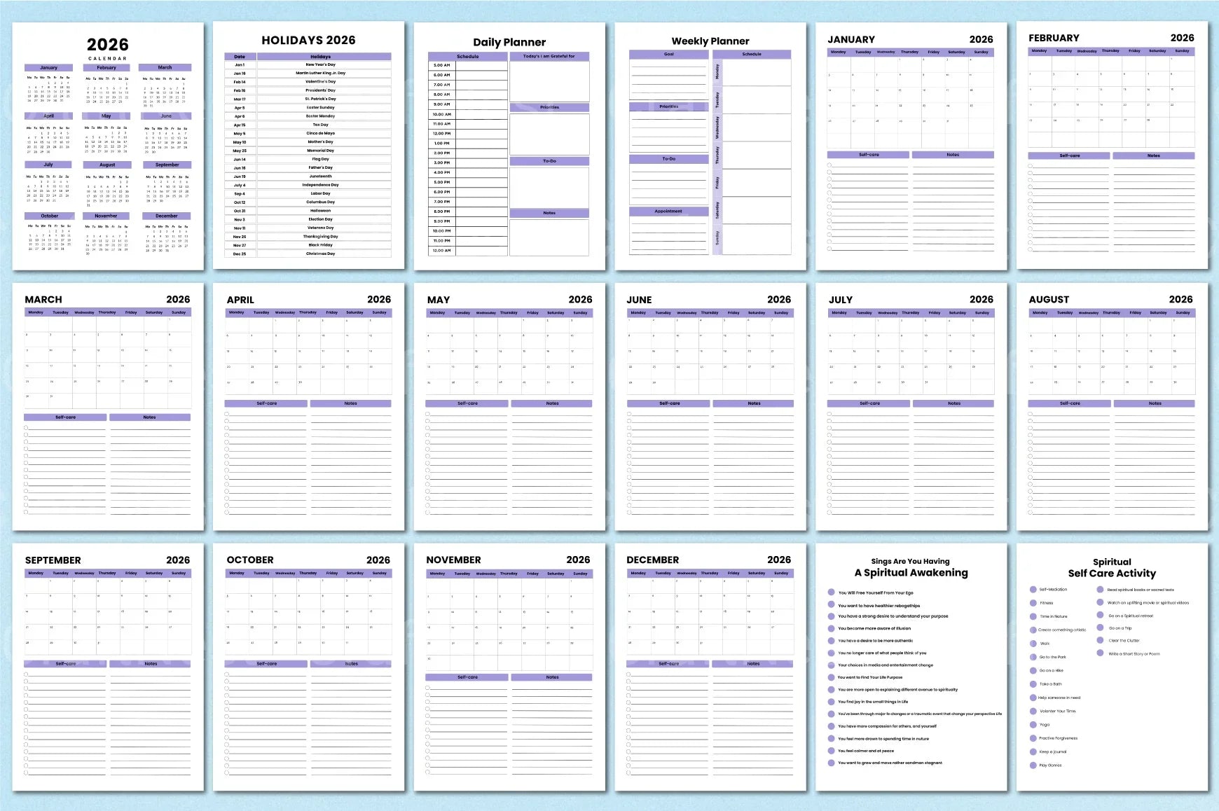 Spiritual Awakening Workbook for Personal Growth - CraftNest - Digital Crafting and Art