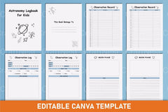 Astronomy Logbook for Kids: Explore the Stars - CraftNest - Digital Crafting and Art