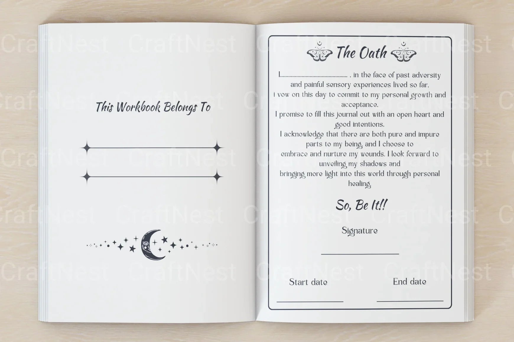 Shadow Work Workbook Guide - CraftNest - Digital Crafting and Art