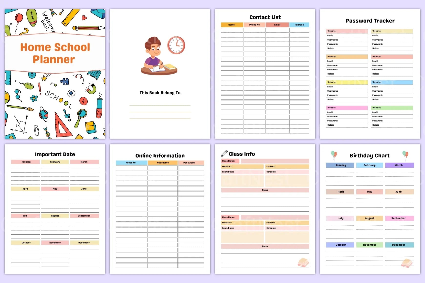 Ultimate Home School Planner - CraftNest - Digital Crafting and Art