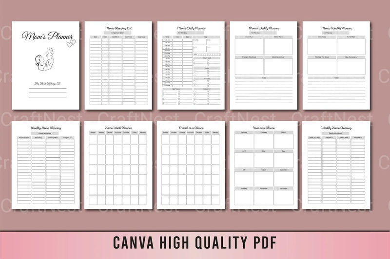 Ultimate Mom Planner for Busy Moms - CraftNest - Digital Crafting and Art