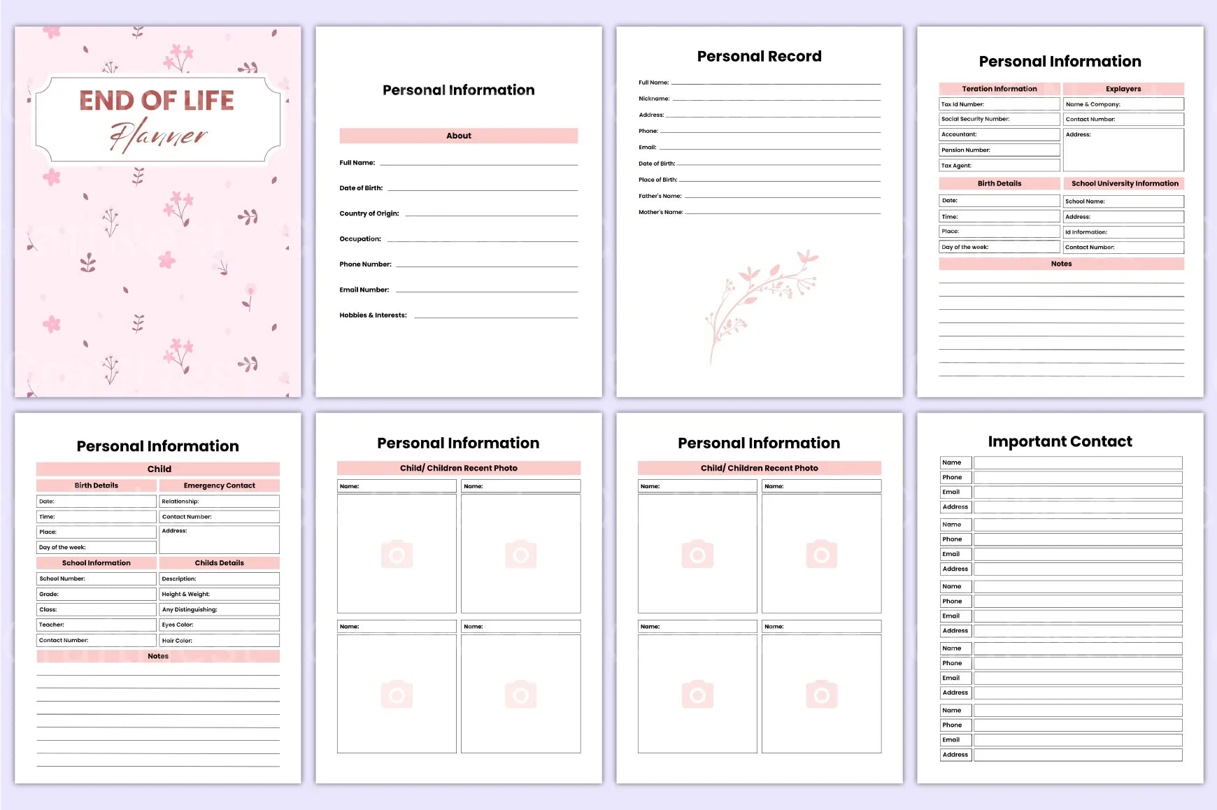 End of Life Planner Guide - CraftNest - Digital Crafting and Art