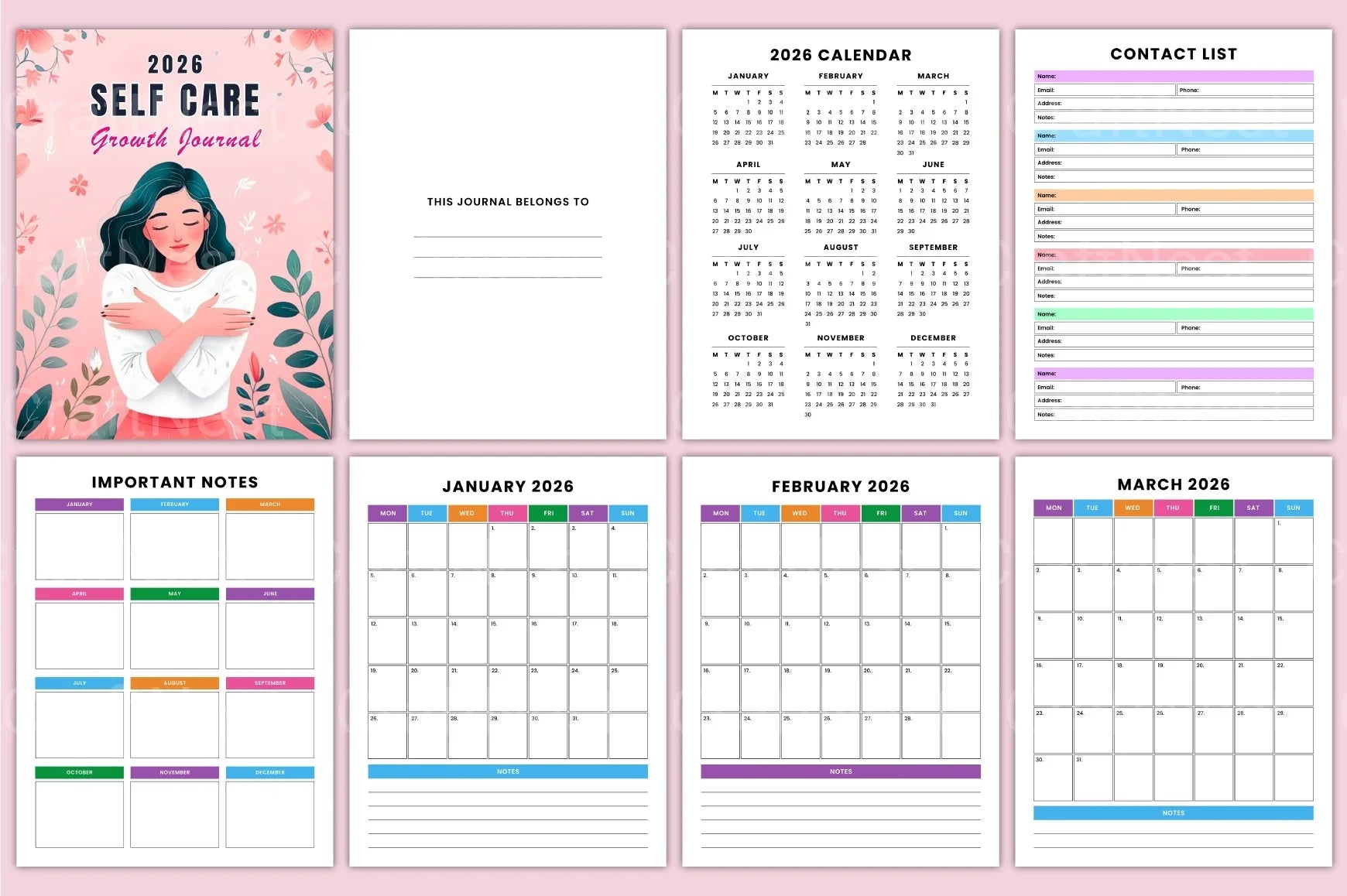 Self Care Growth Guide - CraftNest - Digital Crafting and Art