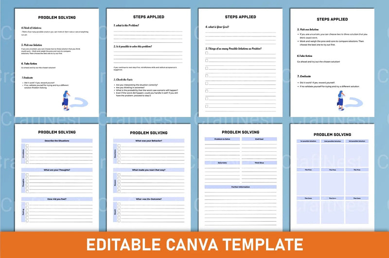 Effective Problem Solving Planner - CraftNest - Digital Crafting and Art