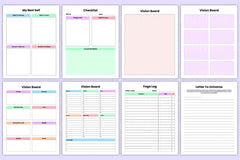 Vision Manifestation Workbook for Goal Setting and Success - CraftNest - Digital Crafting and Art